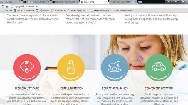HappyChild - Kindergarten WordPress Theme Preview смотреть онлайн