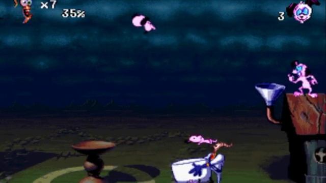 Червяк Джимм 2 полное прохождение  (EarthWorm Jim 2)