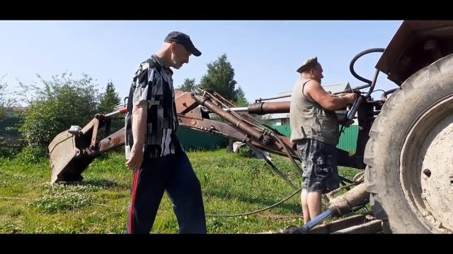 Гидроцилиндр заменили и помыли перед работой.Лапка починена и принимаем душ. смотреть онлайн