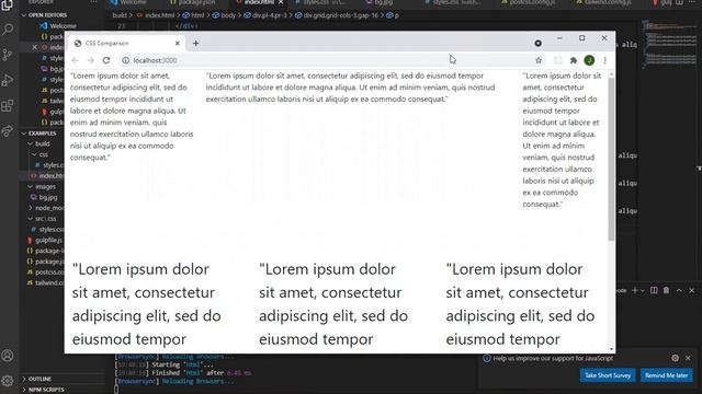 Create container, padding, and column using Bootstrap and Tailwind смотреть онлайн
