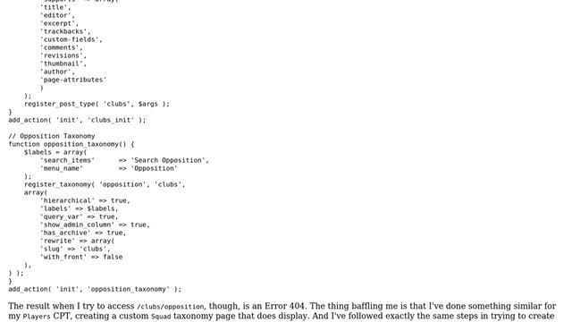 Wordpress: CPT Taxonomy As Archive Page Error 404 смотреть онлайн