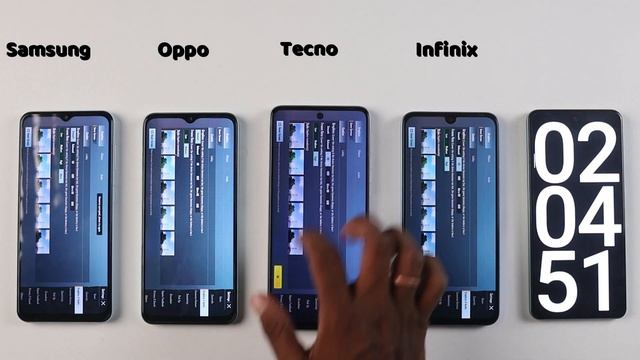 Tecno Pova 3 vs Infinix Note 12 vs Oppo a57 vs Samsung Galaxy F13 Battery Drain Test 100% - 0% смотреть онлайн