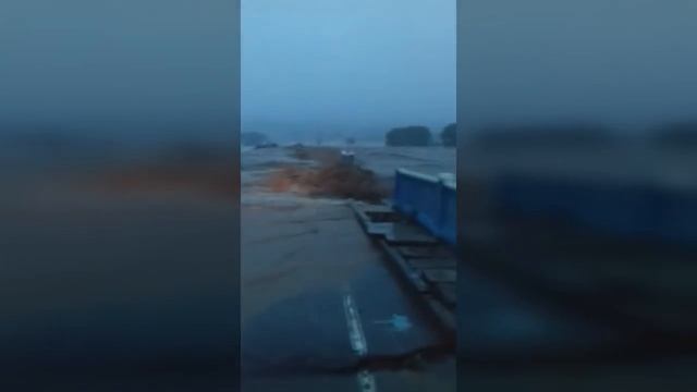 Смыло мост в Барабаше