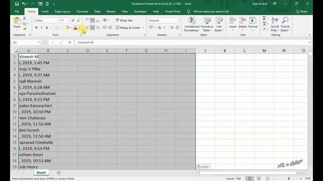 How to import Facebook Friends List to Excel смотреть онлайн