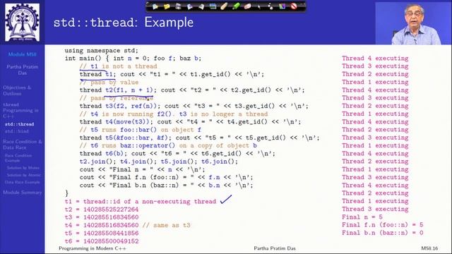 Lecture 58 C++11 and beyond Concurrency Part 1 смотреть онлайн