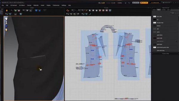 Создание пиджака в Marvelous Designer