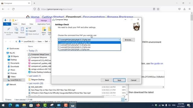 Laravel 9 tutorial - How to install Composer for Laravel 9 on Windows 10 смотреть онлайн