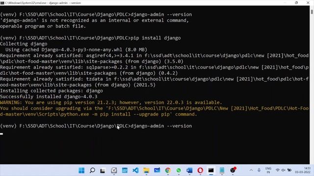 'django-admin' is not recognized as an internal or external command | Aryadrj | IT смотреть онлайн