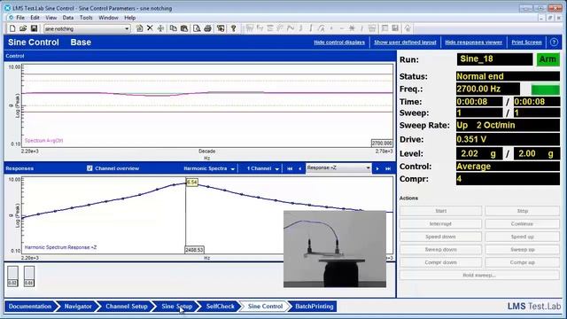 Vibration Control Sine Notching смотреть онлайн