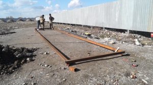 Откатные (консольные) ворота 8м. на 2.2м. (часть 1)