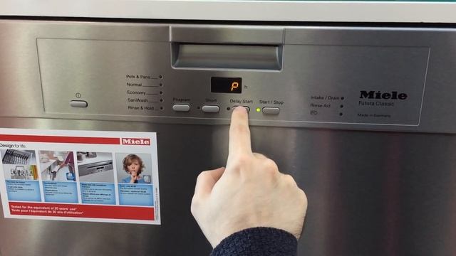 Miele dishwasher: How to turn ON/OFF energy "saving mode" / Optimized Standby mode смотреть онлайн