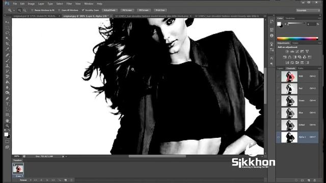 25- How to Cut Out Hair in Photoshop | Refine Edge | Masking | Photoshop Bangla Tutorial смотреть онлайн