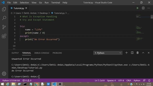 #24 Python Tutorial for Beginners | Exception Handling in Python(Part 2nd) смотреть онлайн