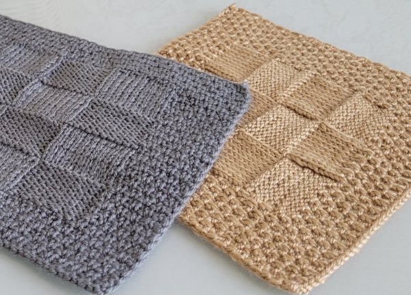 Плед спицами