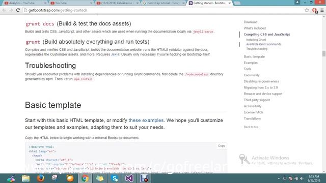 setting up a bootstrap website смотреть онлайн