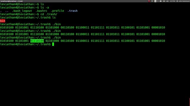 Linux Hacking: Binary & Hex | Leviathan: OverTheWire (Levels 3-4) смотреть онлайн