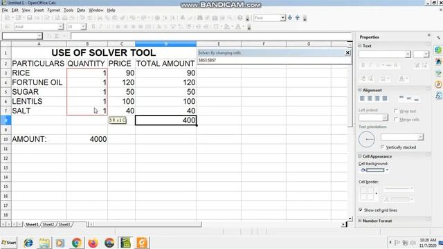 CLASS X UNIT - 2 IT 402 SOLVER TOOL IN OPEN OFFICE CALC смотреть онлайн