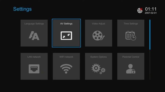 AMIKO Mira X Menu & Features