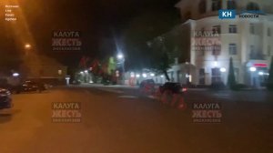 В центре Калуги по ночам стали устраивать опасный дрифт