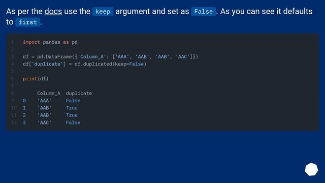 Python pandas: flag duplicate rows смотреть онлайн
