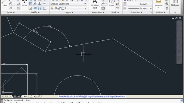 AutoCAD 2011 Урок 68 Размеры и выноски Часть 2 смотреть онлайн