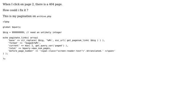 Wordpress: Please Help me with Archive 404 Pagination смотреть онлайн