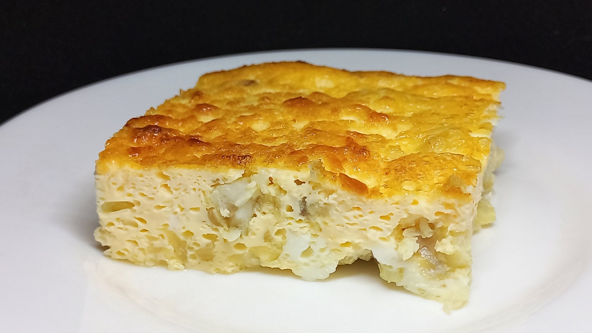 Рыба под омлетом, простой и вкусный ужин