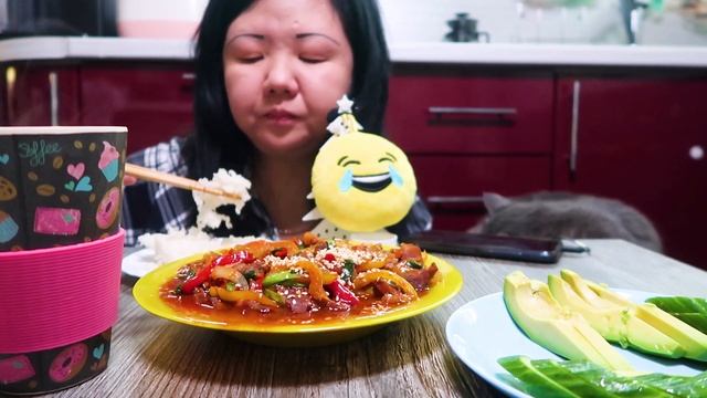 Мукбанг Корейское БЛЮДО Чеюк Покым./КОРОНОВИРУС преобретает МАСШТАБНОСТЬ/Mukbang KOREAN Cheyuk Poky