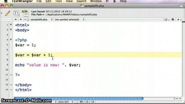 PHP Incrementing & Decrementing Operators - tutorial 09.1 смотреть онлайн