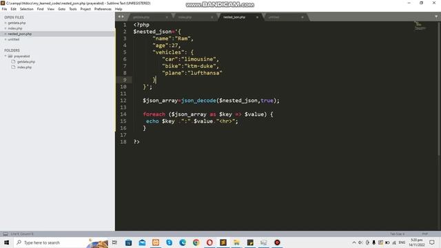 How to iterate nested JSON in PHP смотреть онлайн