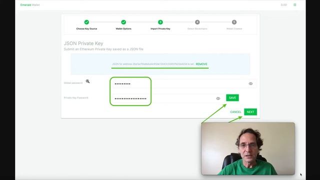 How to set up an Ethereum Classic Account on Emerald Wallet Using Your Private Key JSON File смотреть онлайн