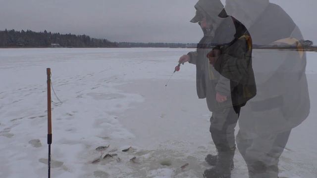 Первый лёд Истра, блеснение окуня смотреть онлайн