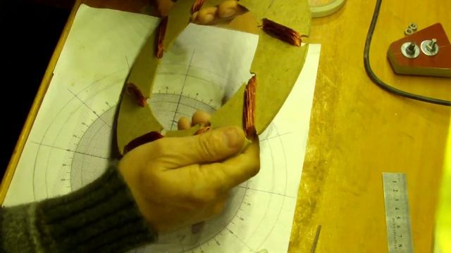 Тест статора для Аксиального генератора, намотка змейкой, часть 3 смотреть онлайн