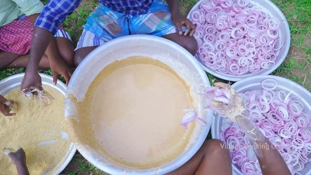 ONION RINGS | Crispy Onion Rings Recipe Cooking In Village | Snacks Recipe | HomeMade BreadCrumbs смотреть онлайн