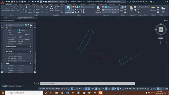 Rotate & Align Tools in AutoCAD смотреть онлайн