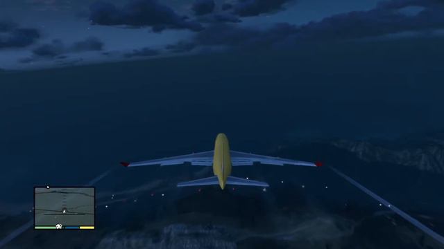 GTA V - Борт 747. Полет над округом "Блейн". смотреть онлайн