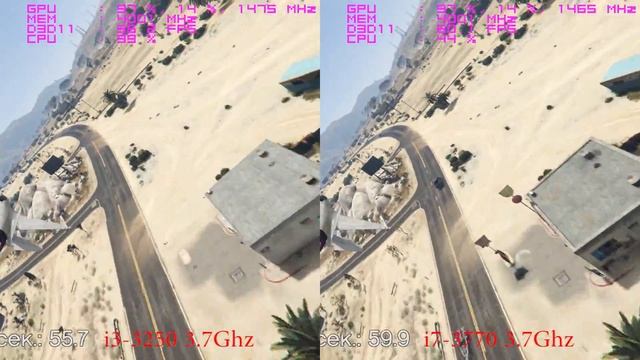 i3-3250 vs i7-3770 in GTA 5 with GTX970 OC смотреть онлайн