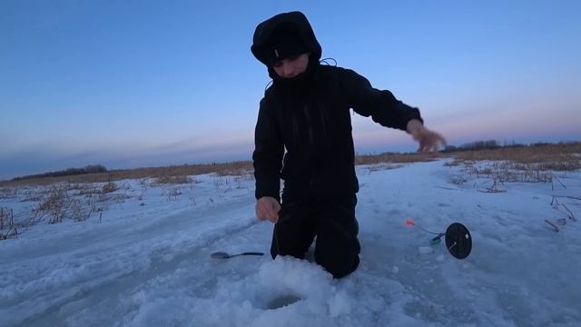 Начали проверять жерлицы в неизвестном заливе.. И не поверили результату!