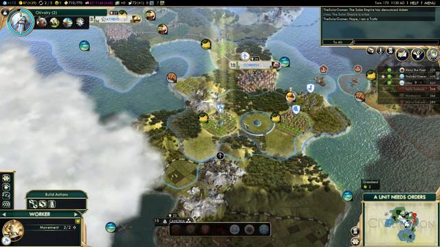 Let's Play Civilization 5 Multiplayer Gameplay - Greece - Part 6: Where's Johnny?! смотреть онлайн