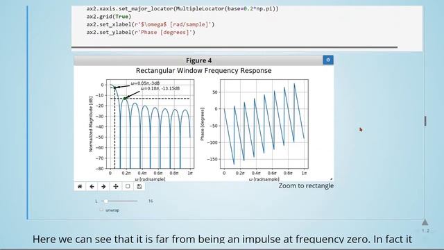 Multirate Signal Processing: 05 Filters and Windows - 04 Rectangular Window Frequency Response смотреть онлайн