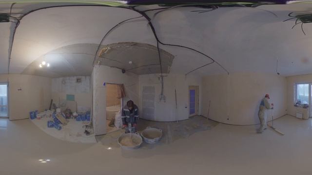 Наливной пол. Видео 360 градусов.