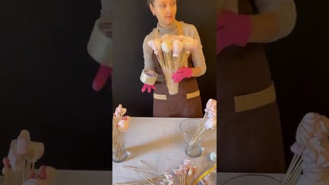 Букет из зефира и маршмелоу смотреть онлайн