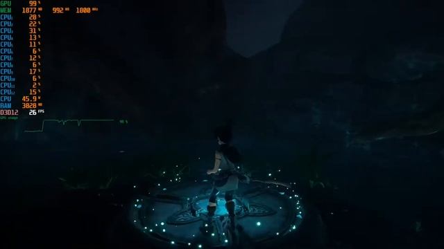 Kena: Bridge of Spirits Benchmark, AMD Ryzen 5 5600G + Vega 7, RAM 16 GB, Windows 10 смотреть онлайн