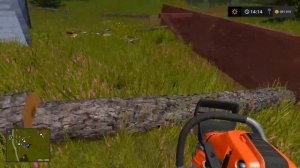 ВНУК ПОМОГ БАБУШКЕ ЗАГОТОВИТЬ ДРОВА НА ЗИМУ! FARMING SIMULATOR