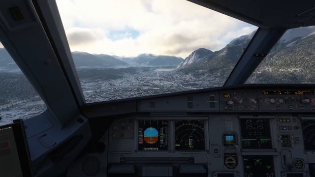 Заход и посадка в Инсбруке | MFS 2020 | Fenix A320 | Approach And Landing In Innsbruck