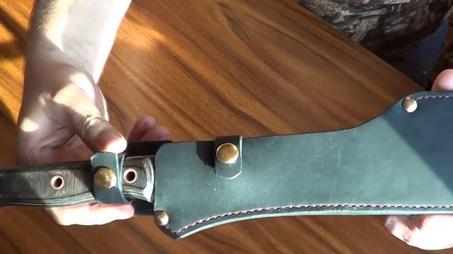 Кожанные ножны для мачете от Дмитрия Викулова смотреть онлайн