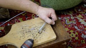 Как подготовить кольца из проволоки для изготовления рыболовных мереж в домашних условиях.