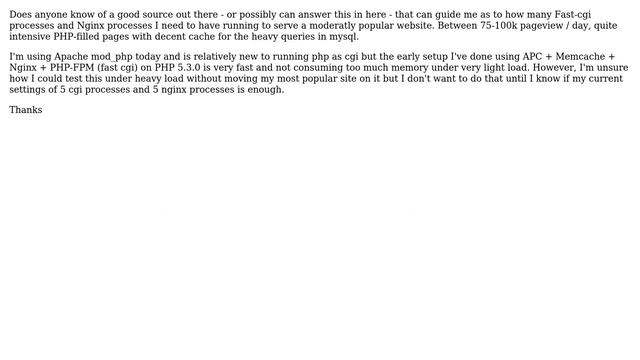 DevOps & SysAdmins: How many fast-cgi processes to use with PHP-FPM and NginX? смотреть онлайн