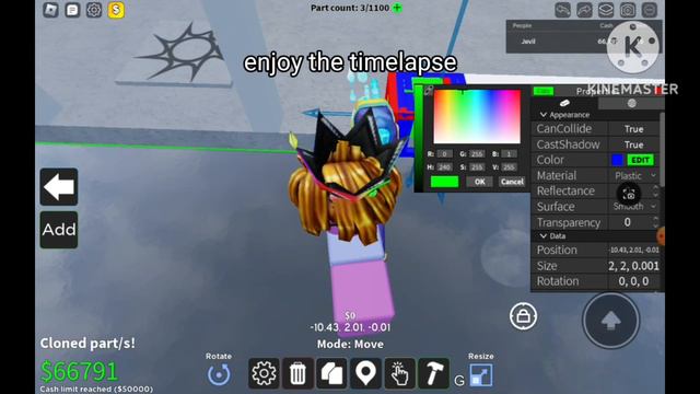 How to make a custom like button colour in obby creator! смотреть онлайн