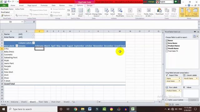Microsoft Excel 2010 Tutorial in Bangla | Part-15 | How to Insert Pivot Table & Chart in Excel | смотреть онлайн